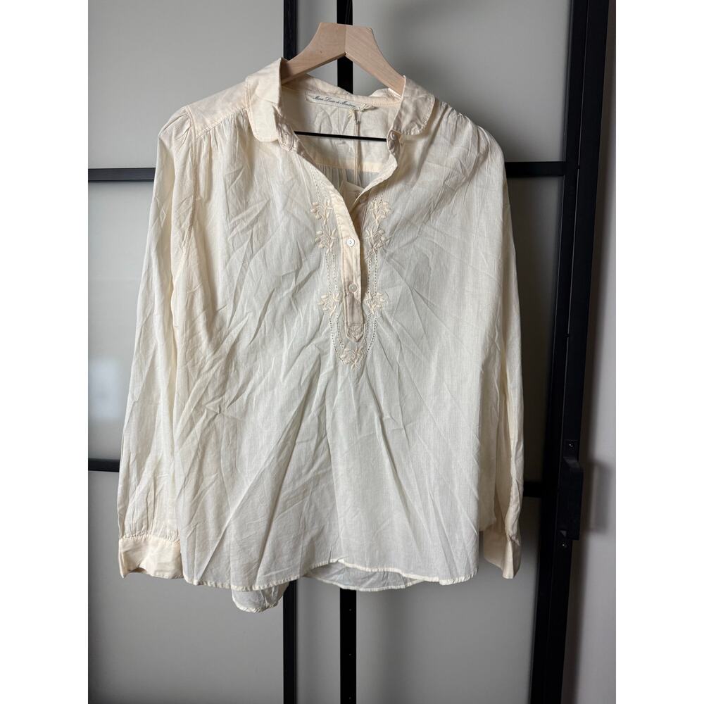 NWT Marie Louise de Monterey Embroidered Blouse Size 12